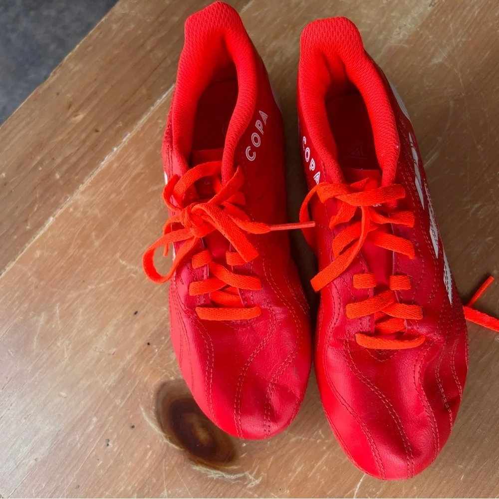 Kids Red Soccer Sneakers